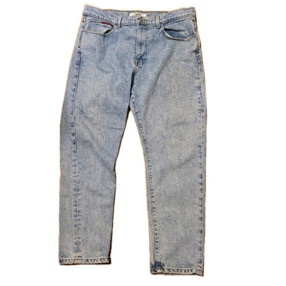 Tommy Jeans Men's Pants 36x30 Dads Jean Papa Washed Blue Jeans